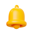 Emoji de sineta amarela